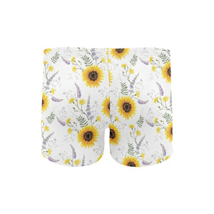 beautiful sunflowers pattern Men's Swimming Trunks