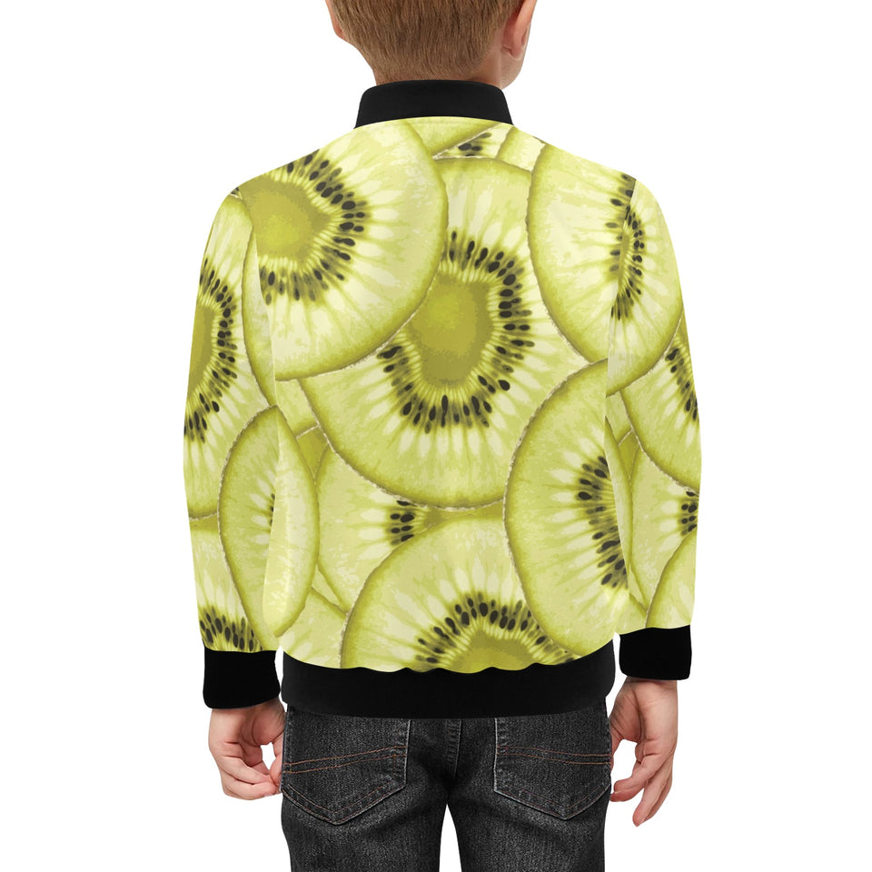 Sliced kiwi pattern Kids' Boys' Girls' Bomber Jacket
