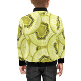 Sliced kiwi pattern Kids' Boys' Girls' Bomber Jacket