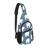 polar bear mother her child pattern All Over Print Chest Bag