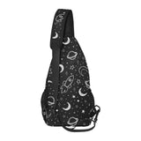 Hand drawn space rocket star planet All Over Print Chest Bag