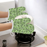 Canabis Marijuana Weed Pattern Print Design 01 Heat Resistant Oven Mitts