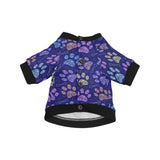 Dog Paws Pattern Print Design 02 All Over Print Pet Dog Round Neck Fuzzy Shirt