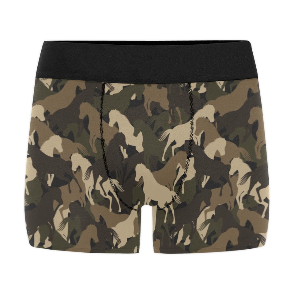 Horse Camouflage Pattern Men's All Over Print Boxer Briefs Men's Underwear