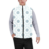 nautical steering wheel chain Men's Padded Vest