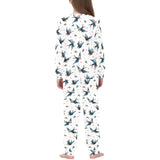 Swallow Pattern Print Design 04 Kids' Boys' Girls' All Over Print Pajama Set