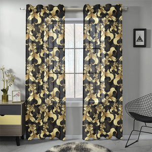 Goldfish Pattern Print Design 01 Gauze Curtain