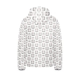 Hippopotamus Pattern Print Design 05 Kids' Boys' Girls' Padded Hooded Jacket