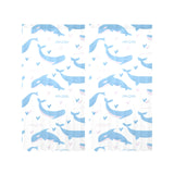 Blue whale pattern Gauze Curtain