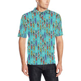 Surfboard Pattern Print Design 05 Men's All Over Print Polo Shirt