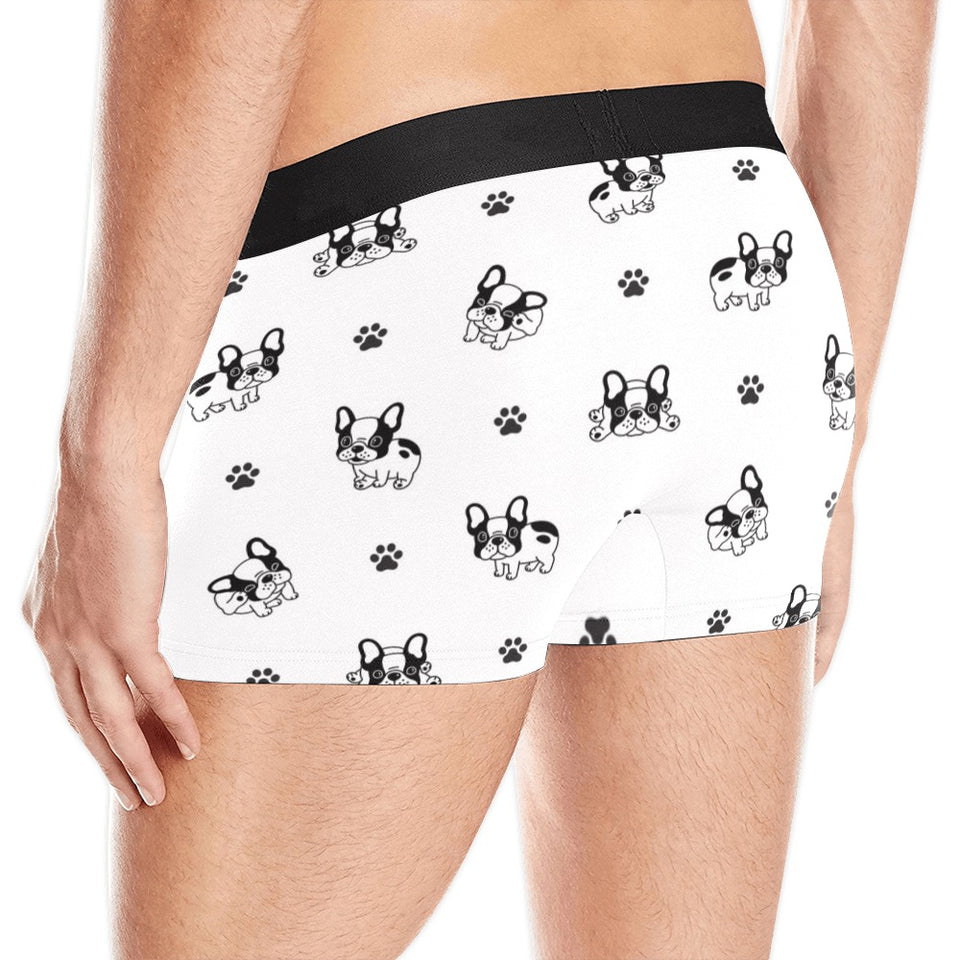 Cute french bulldog paw pattern Men's All Over Print Boxer Briefs Men's Underwear