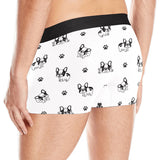 Cute french bulldog paw pattern Men's All Over Print Boxer Briefs Men's Underwear