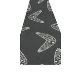 Hand drawn boomerang Australian aboriginal ornamen Table Runner