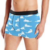 Cute sea lion seal pattern background Men's All Over Print Boxer Briefs Men's Underwear
