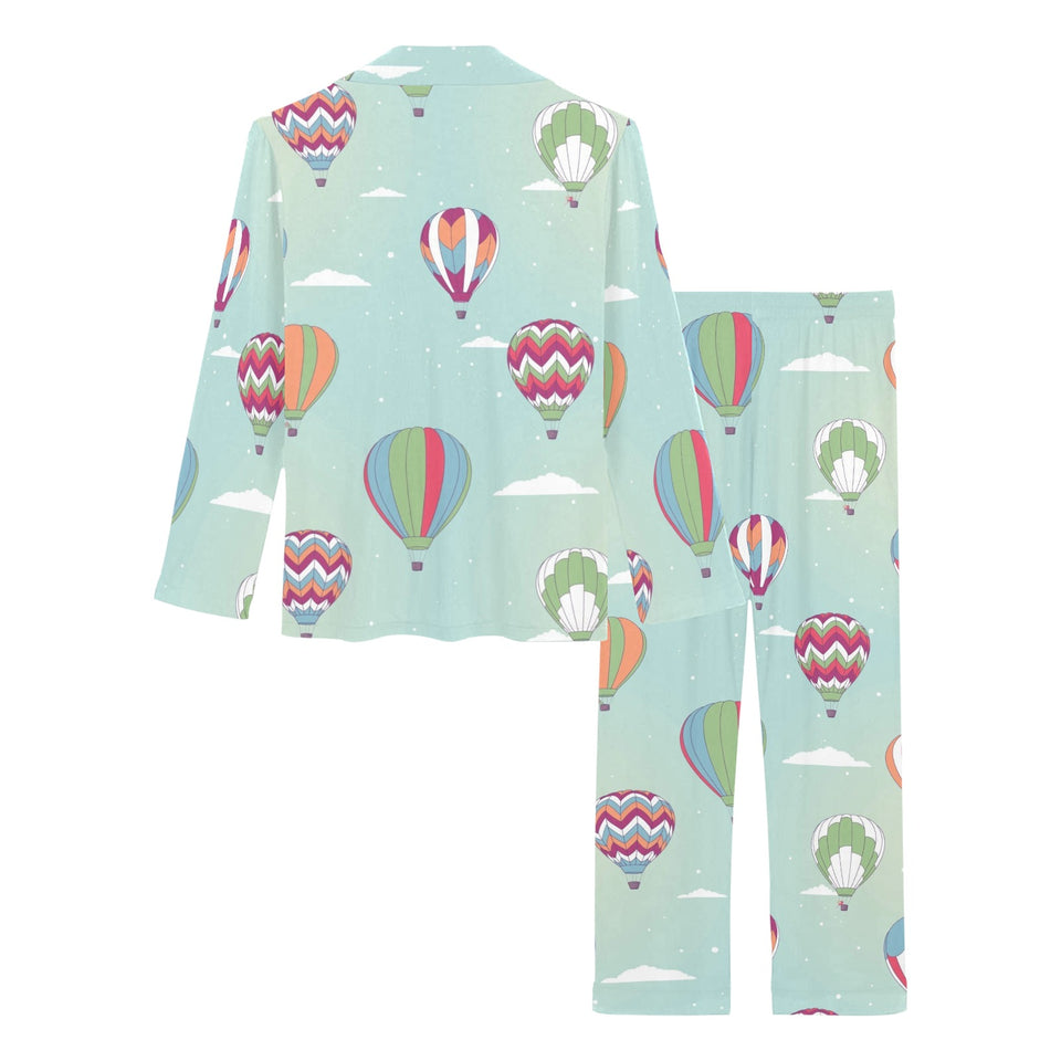 Hot Air Balloon design Pattern Women's Long Pajama Set