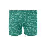 Math Pattern Print Design 01 Men's Swimming Trunks