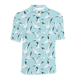 Seagull Pattern Print Design 01 Men's All Over Print Polo Shirt