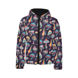 Colorful mushroom pattern Kids' Boys' Girls' Padded Hooded Jacket