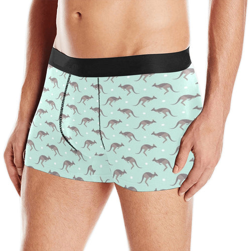 Kangaroo pattern background Men's All Over Print Boxer Briefs Men's Underwear