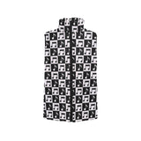 Music Notes Pattern Print Design 01 Women's Padded Vest