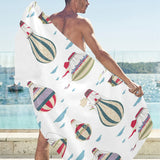 Hot air balloon pattern Beach Towel