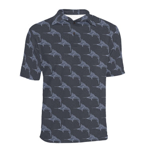 Swordfish Pattern Print Design 03 Men's All Over Print Polo Shirt