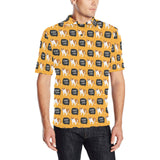 English Bulldog Pattern Print Design 04 Men's All Over Print Polo Shirt