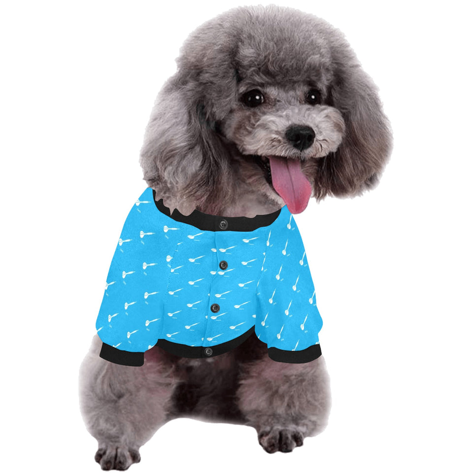 Darts Pattern Print Design 05 All Over Print Pet Dog Round Neck Fuzzy Shirt