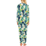Toucan tropical leaves design pattern Women's All Over Print Pajama Set