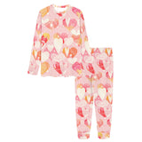 Hand drawn heart design pattern Women's All Over Print Pajama Set