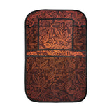 cacao beans tribal polynesian pattern Car Seat Back Organizer