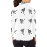 Billiard Ball Pattern Print Design 03 Women's Long Sleeve Polo Shirt