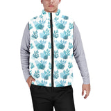 Coral Reef Pattern Print Design 04 Men's Padded Vest
