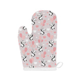 Cute panda ballon heart pattern Heat Resistant Oven Mitts