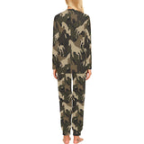 Horse Camouflage Pattern Women's All Over Print Pajama Set