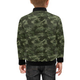 Digital Green camouflage pattern Kids' Boys' Girls' Bomber Jacket