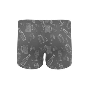 Beer hand drawn pattern Men's Swimming Trunks