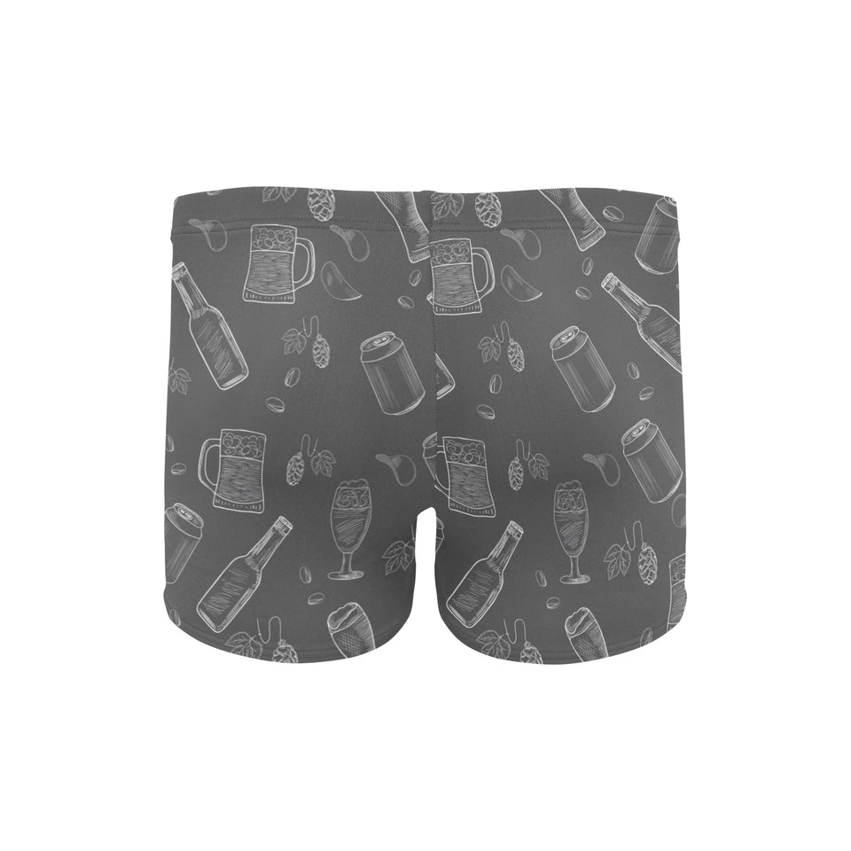 Beer hand drawn pattern Men's Swimming Trunks