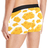 Cheese slice pattern Men's All Over Print Boxer Briefs Men's Underwear