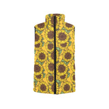 Sunflower pattern Women's Padded Vest