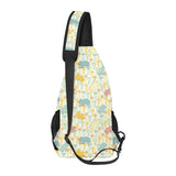 Hippopotamus Pattern Print Design 04 All Over Print Chest Bag