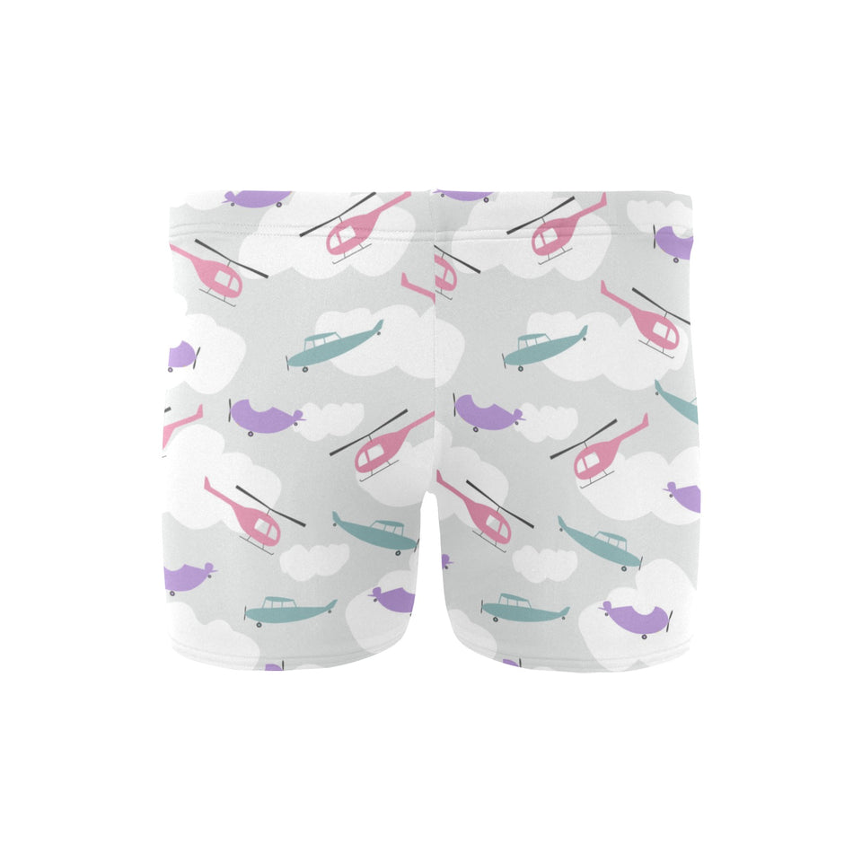 Helicopter plane pattern Men's Swimming Trunks