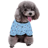 Anchors rudder compass star nautical pattern All Over Print Pet Dog Round Neck Fuzzy Shirt
