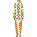 Carrot Pattern Print Design 03 Women's All Over Print Pajama Set