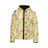 Guinea Pig Pattern Print Design 04 Kids' Boys' Girls' Padded Hooded Jacket