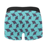 Stingray Pattern Print Design 02 Men's All Over Print Boxer Briefs Men's Underwear