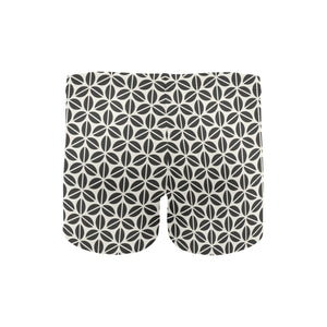 Coffee bean abstract modern pattern Men's Swimming Trunks