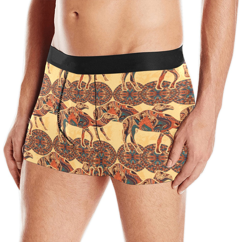Camel polynesian tribal design pattern Men's All Over Print Boxer Briefs Men's Underwear