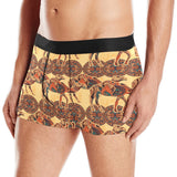 Camel polynesian tribal design pattern Men's All Over Print Boxer Briefs Men's Underwear