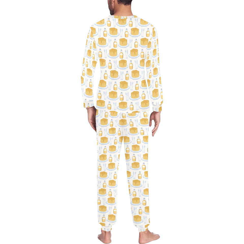 Pancake Pattern Print Design 05 Men's All Over Print Pajama